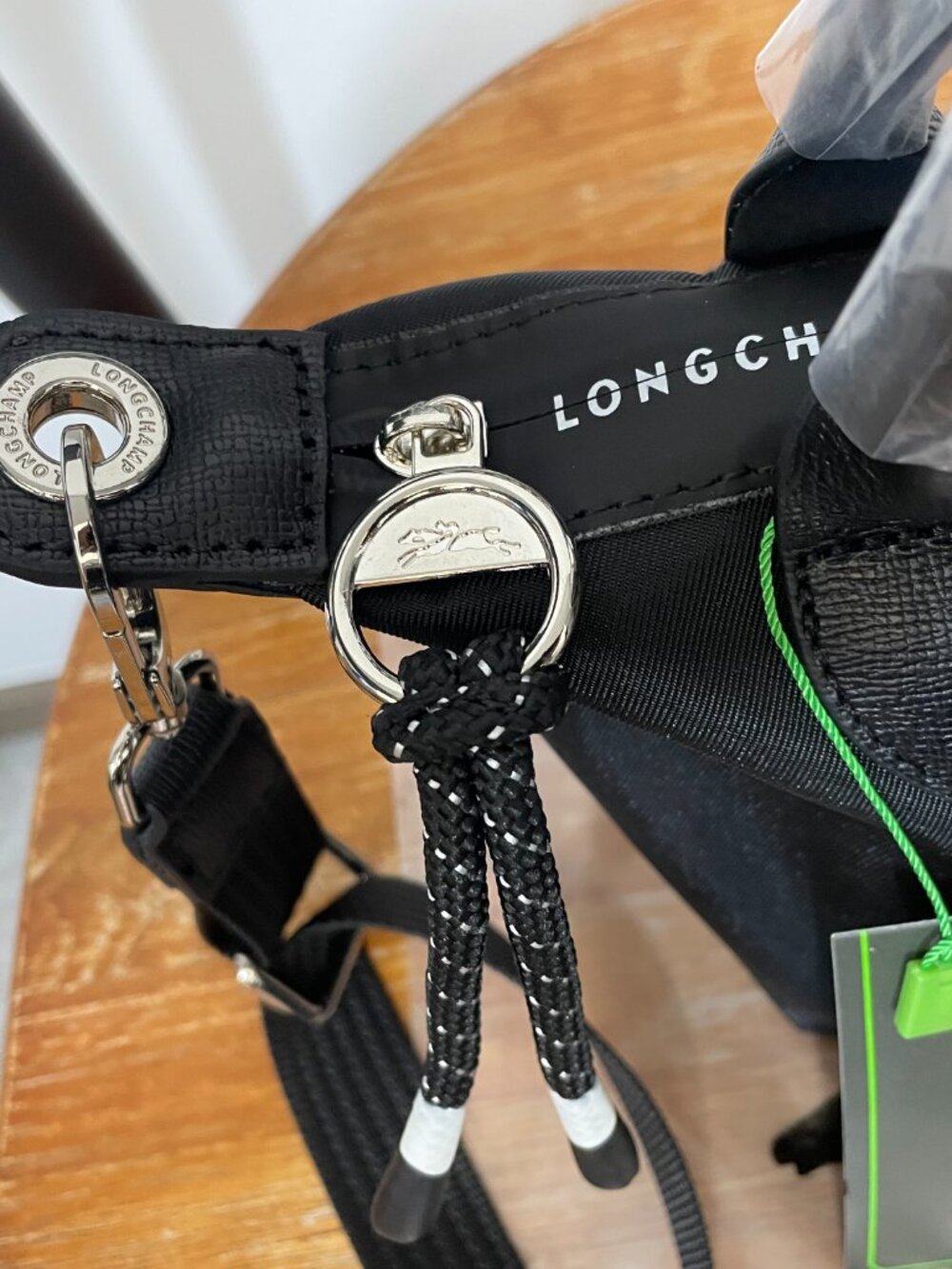 NWT Longchamp Le Pliage Energy Handbag Tote Pouch XS Black Crossbody Makeup Mini - Picture 6 of 8